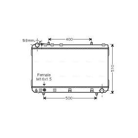 Acquista Radiatore motore da AVA COOLING SYSTEMS DW2070 a buon mercato per soli 220,58 €