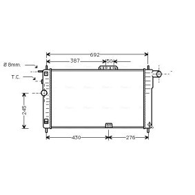 Acquista Radiatore motore da AVA COOLING SYSTEMS DWA2001 a buon mercato per soli 76,32 €