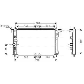 Achetez des Radiateur du moteur AVA COOLING SYSTEMS DWA2015 à prix pour 124,99 €