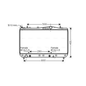 Achetez des Radiateur du moteur AVA COOLING SYSTEMS DWA2053 à prix pour 202,84 €