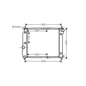 Achetez des Radiateur du moteur AVA COOLING SYSTEMS DWA2066 à prix pour 57,75 €