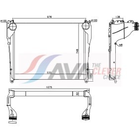 Achetez des Radiateur du moteur AVA COOLING SYSTEMS FD2035 à prix pour 1073,21 €