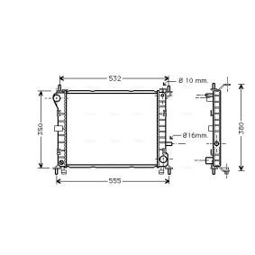 Achetez des Radiateur du moteur AVA COOLING SYSTEMS FD2263 à prix pour 76,90 €