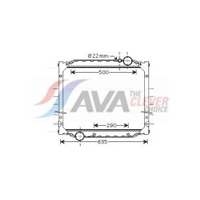 Achetez des Radiateur du moteur AVA COOLING SYSTEMS FD2369 à prix pour 75,69 €