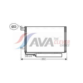 Achetez des Radiateur du moteur AVA COOLING SYSTEMS FDA2368 à prix pour 98,84 €