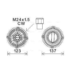 Kjøp Clutch, kjølevifte av AVA COOLING SYSTEMS FDC447 til den lave prisen 657,48 NOK