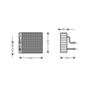 Verdampfer, Klimaanlage FDV104