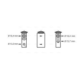 Expansionsventil, Klimaanlage von AVA COOLING SYSTEMS FT1305