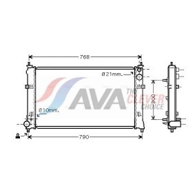 Acquista Radiatore motore da AVA COOLING SYSTEMS FT2028 a buon mercato per soli 59,60 €