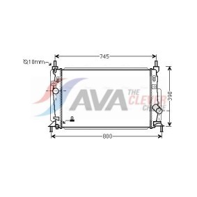 Achetez des Radiateur du moteur AVA COOLING SYSTEMS FT2066 à prix pour 64,50 €