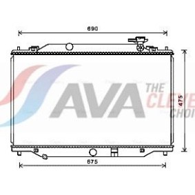 Kühler, Motorkühlung von AVA COOLING SYSTEMS FT2074