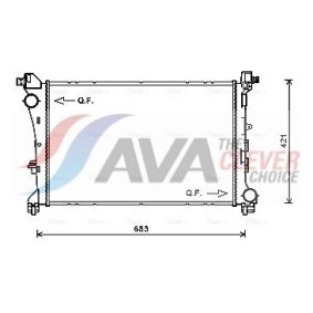 Achetez des Radiateur du moteur AVA COOLING SYSTEMS FT2080 à prix pour 108,16 €