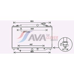 Achetez des Radiateur du moteur AVA COOLING SYSTEMS FT2093 à prix pour 108,74 €
