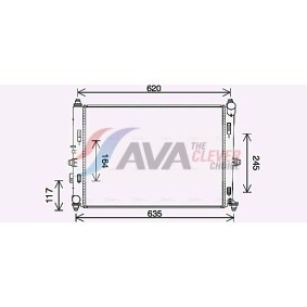 Achetez des Radiateur du moteur AVA COOLING SYSTEMS FT2094 à prix pour 66,21 €