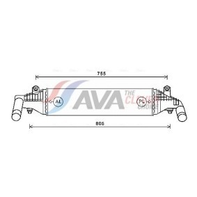 Achetez des Radiateur du moteur AVA COOLING SYSTEMS FT2121 à prix pour 141,16 €