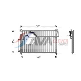 Achetez des Radiateur du moteur AVA COOLING SYSTEMS FT2123 à prix pour 106,52 €