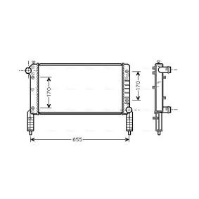 Achetez des Radiateur du moteur AVA COOLING SYSTEMS FT2264 à prix pour 105,87 €