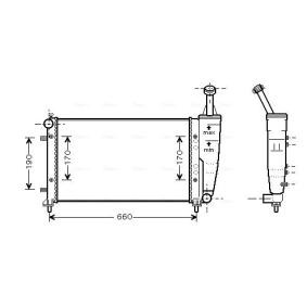 Achetez des Radiateur du moteur AVA COOLING SYSTEMS FT2300 à prix pour 155,02 €