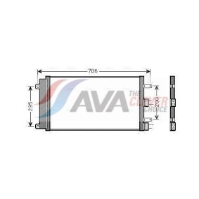 Klimakondensator für LANCIA von AVA COOLING SYSTEMS