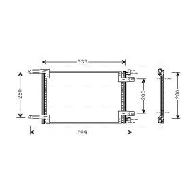 Achetez des Condenseur, climatisation AVA COOLING SYSTEMS FT5248 à prix pour 90,46 €