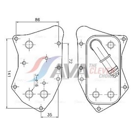 Achetez des Condenseur, climatisation AVA COOLING SYSTEMS FT5256 à prix pour 71,95 €