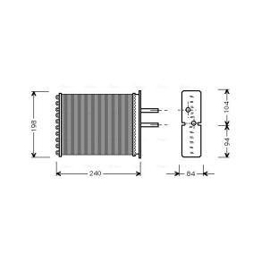 Acquista Scambiatore calore per riscaldamento abitacolo da AVA COOLING SYSTEMS FT6193 a buon mercato per soli 41,70 €
