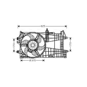 Achetez des Motoventilateur AVA COOLING SYSTEMS FT7519 à prix pour 186,48 €