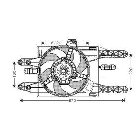 Kühlerlüfter von AVA COOLING SYSTEMS FT7549