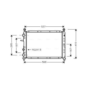 Achetez des Radiateur du moteur AVA COOLING SYSTEMS FTA2094 à prix pour 114,47 €