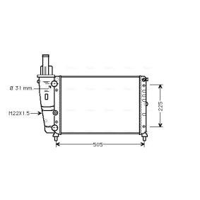 Kühler, Motorkühlung von AVA COOLING SYSTEMS FTA2138