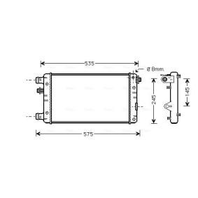 Achetez des Radiateur du moteur AVA COOLING SYSTEMS FTA2239 à prix pour 70,60 €