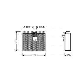 Verdampfer, Klimaanlage für FIAT von AVA COOLING SYSTEMS