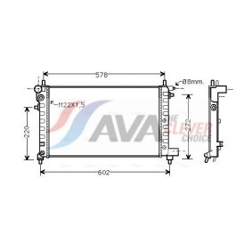 Kjøp Radiator, motorkjøling av AVA COOLING SYSTEMS HD2013 til den lave prisen 3357,76 NOK