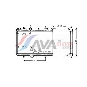 Achetez des Radiateur du moteur AVA COOLING SYSTEMS HD2029 à prix pour 116,99 €