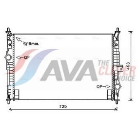 Achetez des Radiateur du moteur AVA COOLING SYSTEMS HD2037 à prix pour 347,13 €
