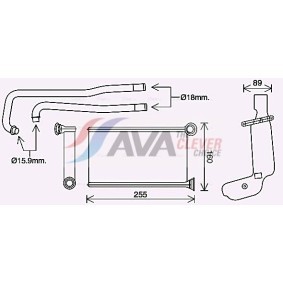 Achetez des Radiateur du moteur AVA COOLING SYSTEMS HD2100 à prix pour 110,67 €