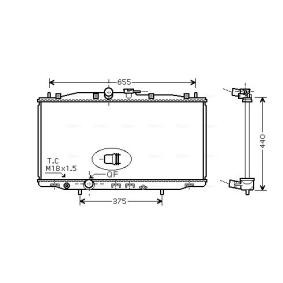 Achetez des Radiateur du moteur AVA COOLING SYSTEMS HD2170 à prix pour 201,55 €