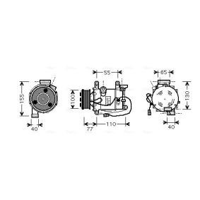 Klimakompressor von AVA COOLING SYSTEMS HDK208