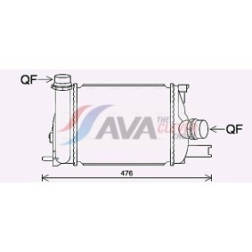 Achetez des Radiateur du moteur AVA COOLING SYSTEMS HY2085 à prix pour 59,58 €