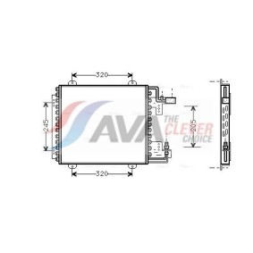 Achetez des Radiateur du moteur AVA COOLING SYSTEMS HY2100 à prix pour 81,45 €