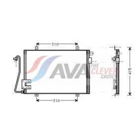 Achetez des Radiateur du moteur AVA COOLING SYSTEMS HY2102 à prix pour 111,47 €