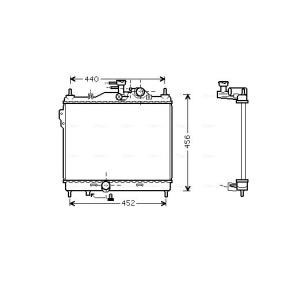 Achetez des Radiateur du moteur AVA COOLING SYSTEMS HY2103 à prix pour 171,79 €