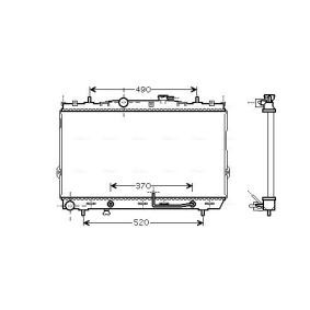 Achetez des Radiateur du moteur AVA COOLING SYSTEMS HY2105 à prix pour 85,67 €