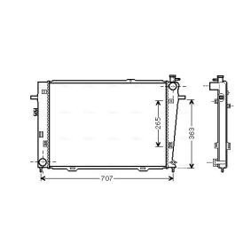 Achetez des Radiateur du moteur AVA COOLING SYSTEMS HY2126 à prix pour 193,86 €