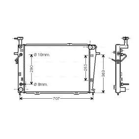 Achetez des Radiateur du moteur AVA COOLING SYSTEMS HY2127 à prix pour 130,38 €