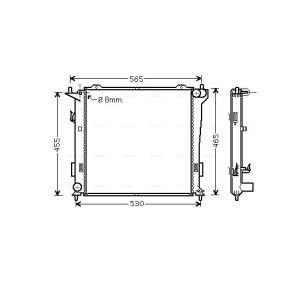 Achetez des Radiateur du moteur AVA COOLING SYSTEMS HY2181 à prix pour 211,39 €