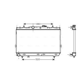 Achetez des Radiateur du moteur AVA COOLING SYSTEMS HY2185 à prix pour 287,06 €
