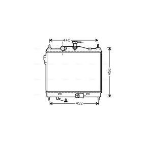 Achetez des Radiateur du moteur AVA COOLING SYSTEMS HY2205 à prix pour 200,34 €