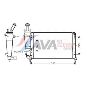 Handbremsseil des Herstellers AVA COOLING SYSTEMS - Originalware Artikelnummer: HY7518