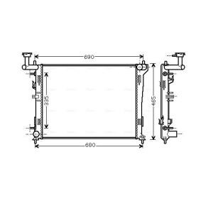 Achetez des Radiateur du moteur AVA COOLING SYSTEMS HYA2180 à prix pour 207,93 €